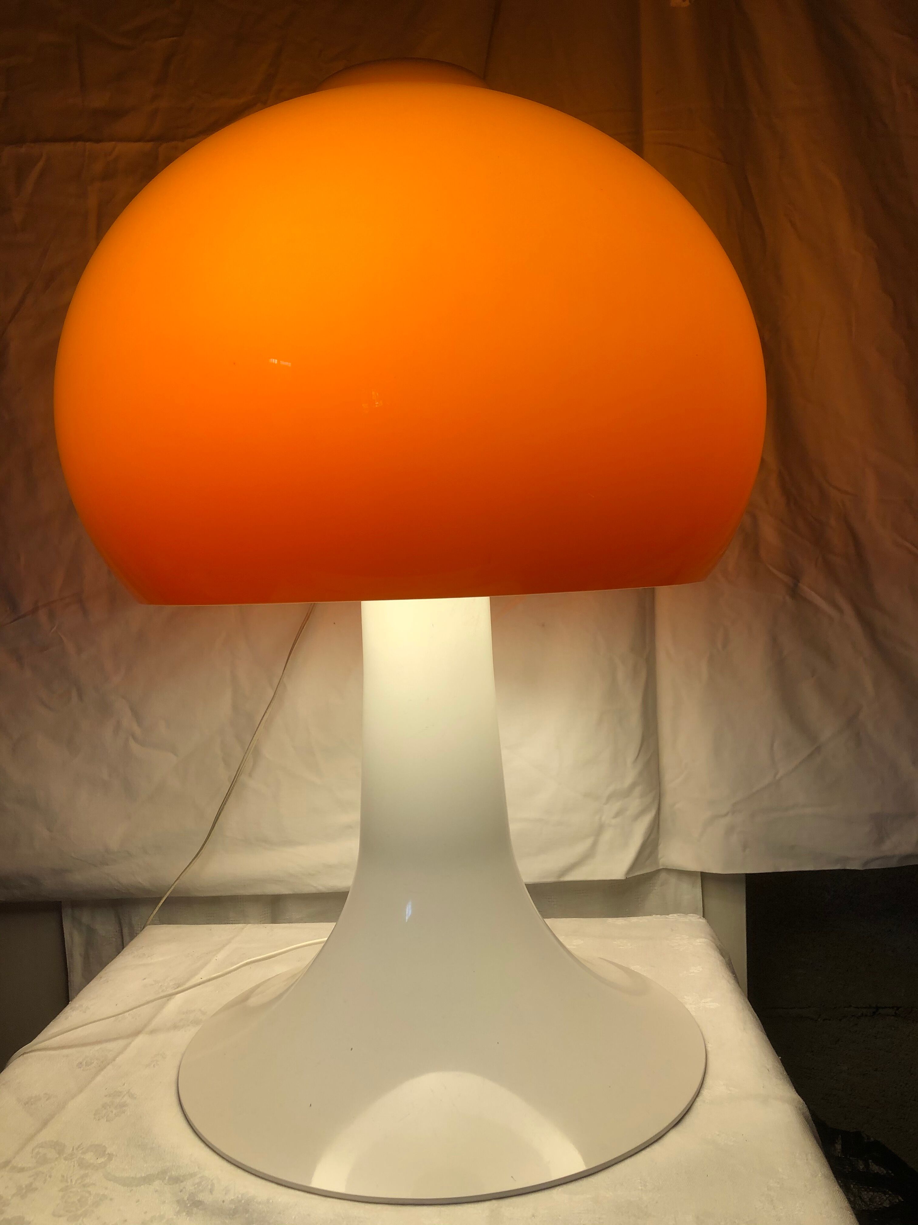 70s mushroom lamp