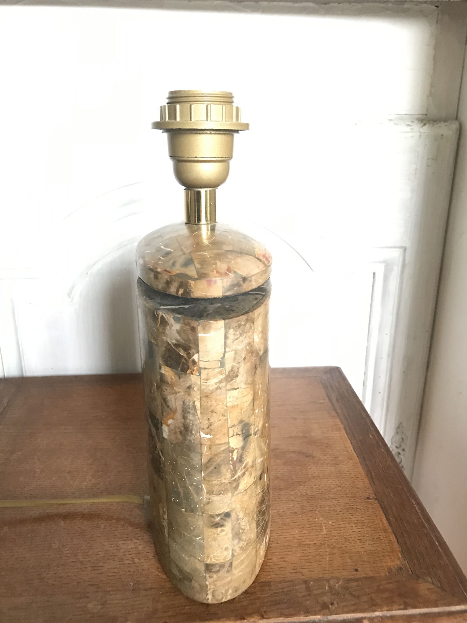 Lampe en pierre vintage