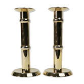 Pair of gilded candlesticks, 1960s Denmark