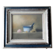 Still life with pot, grapes and anemone