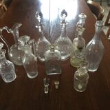 Lot of 9 old carafes