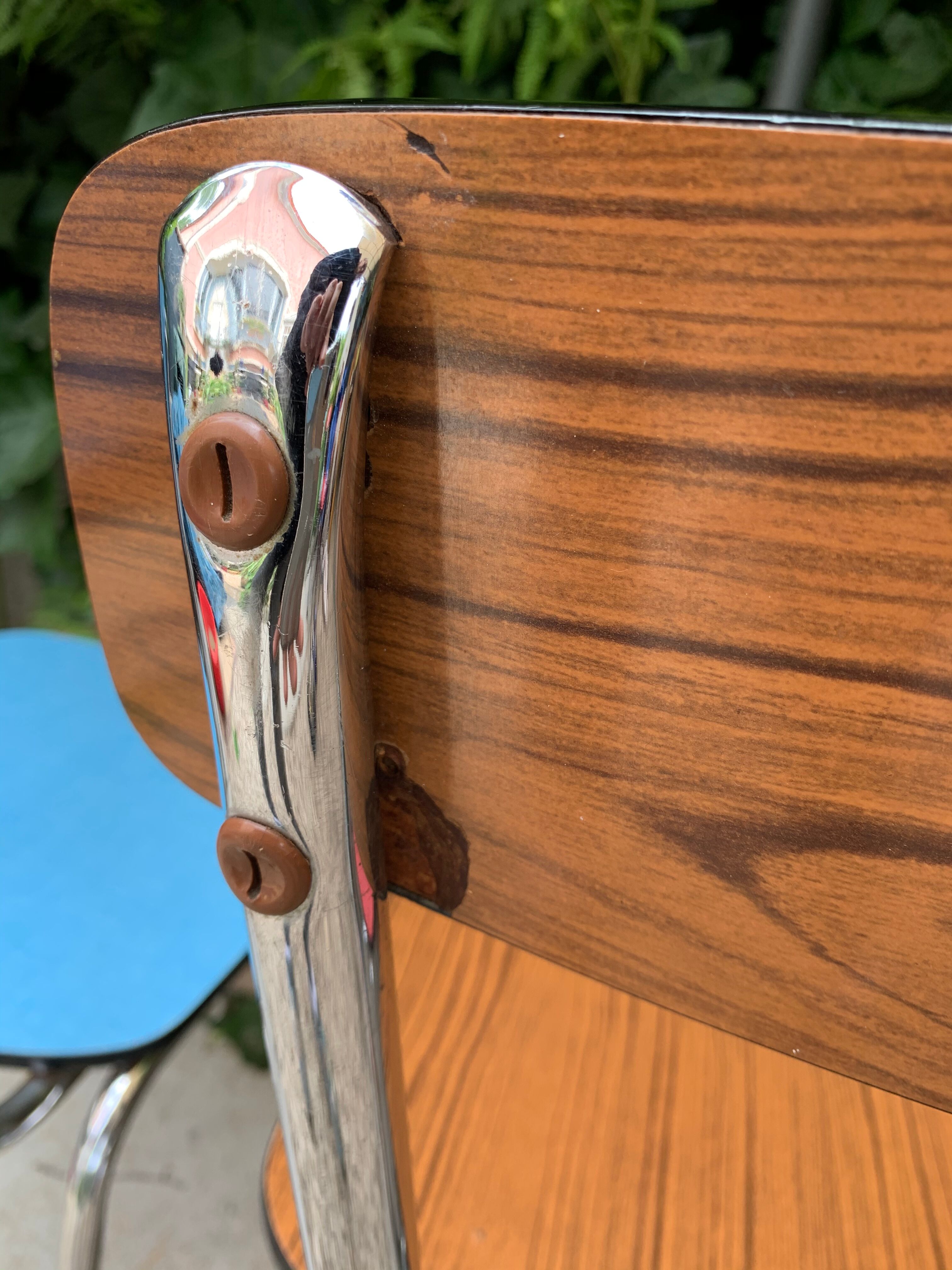 Mismatched formica chairs