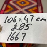 Vintage turkish mini kilim 106x47 cm