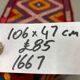 Vintage turkish mini kilim 106x47 cm
