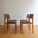 Suite of 4 Scandinavian chairs vintage Teck 960s