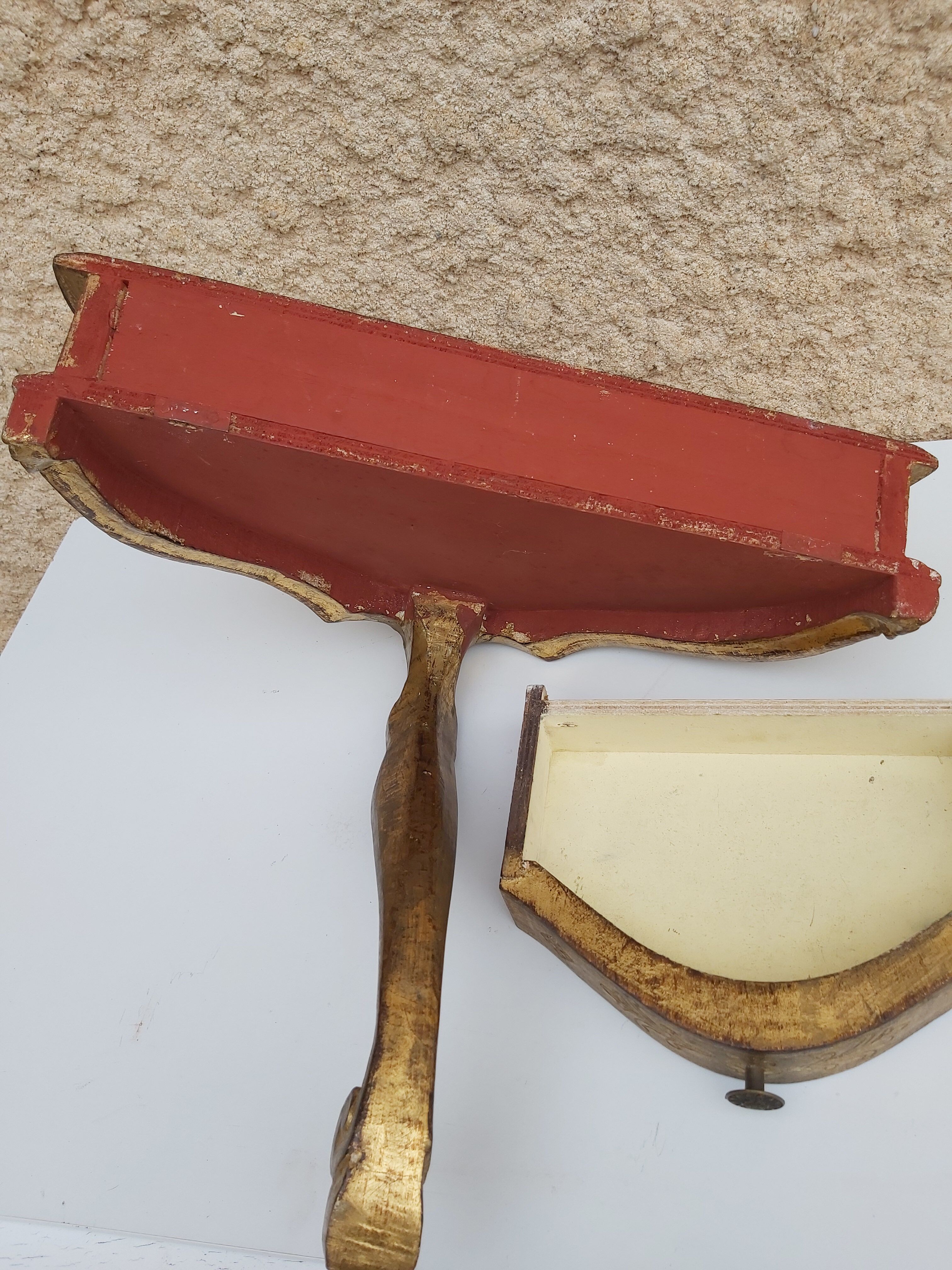 Wall console gilded wood Italy