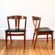 Series of 4 vintage Scandinavian teak chairs, 1960