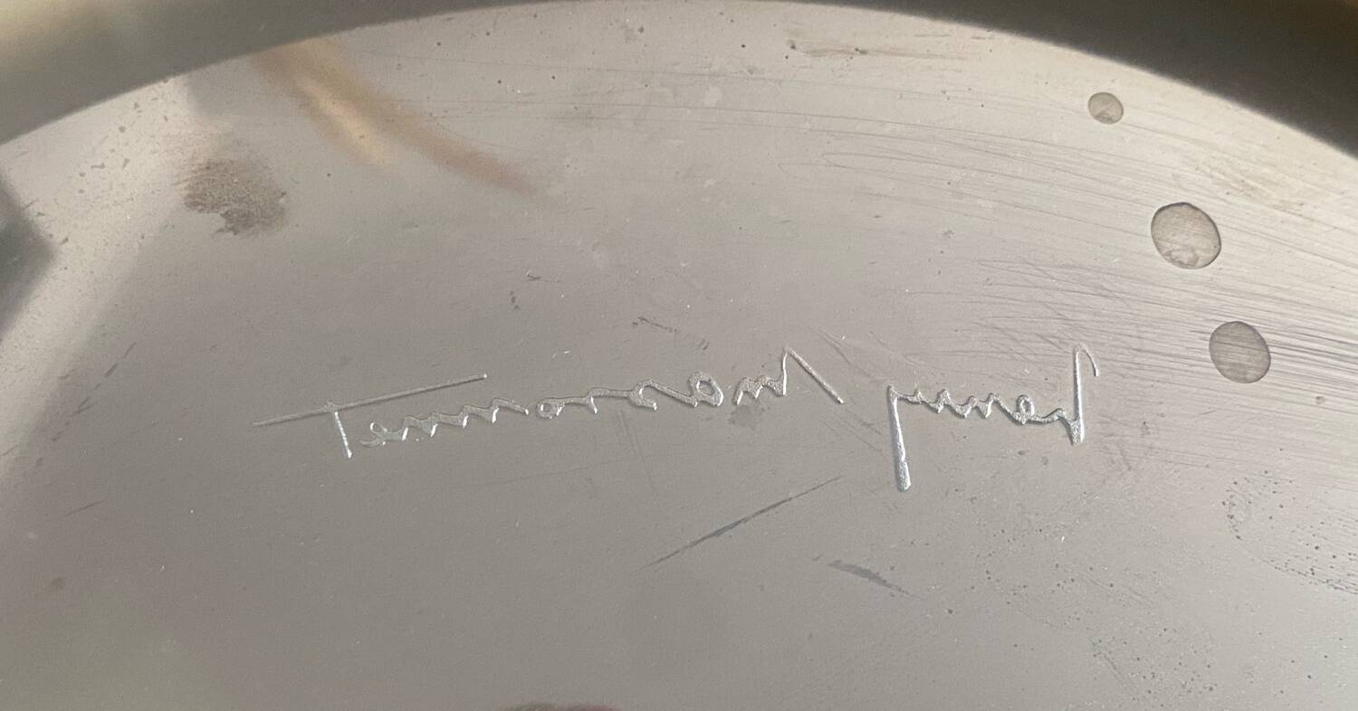 Tam-tam chrome purple stool