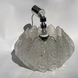 Acrylic ice glass chandelier, Germany 1970s