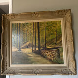 Oil on canvas "Luminous Underwood" – Signed Ph. Guisset – 19