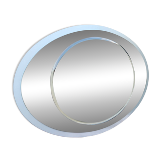 GALVORAME oval mirror from the 1970s
