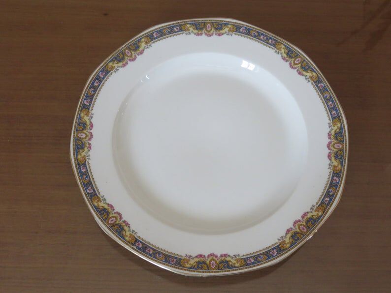 Dish " Jean Boyer " limoges porcelain, floral pattern, 20s