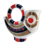 Zoomorphic pitcher vase rooster porcelain design vintage