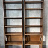 Pair of oak shelves