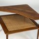 Table basse d'angle Minerva en teck Hvidt Mølgaard-Nielsen danoise