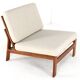 Komfort lounge chair 'Nimtofte' - Off White - danish design in teak