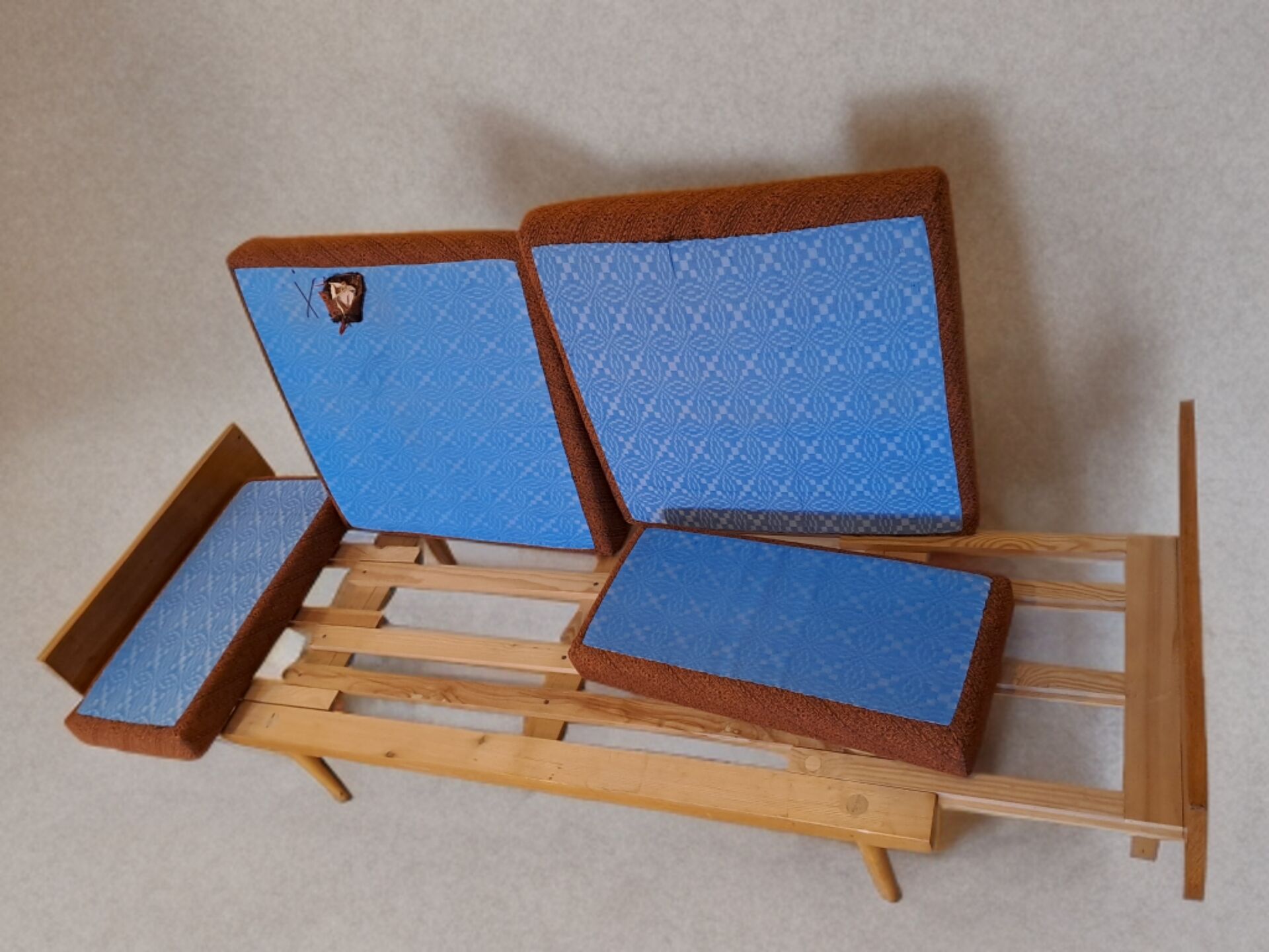 Canapé daybed Vintage tchèque 1960s