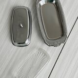 light metal butter dish