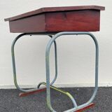 Small designer children's desk and its vintage chair