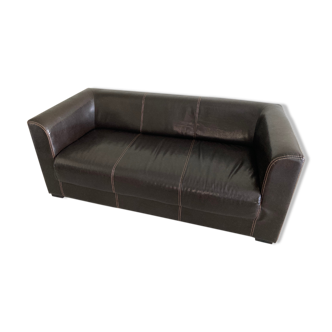 Canapé cuir marron foncé Maison du monde
