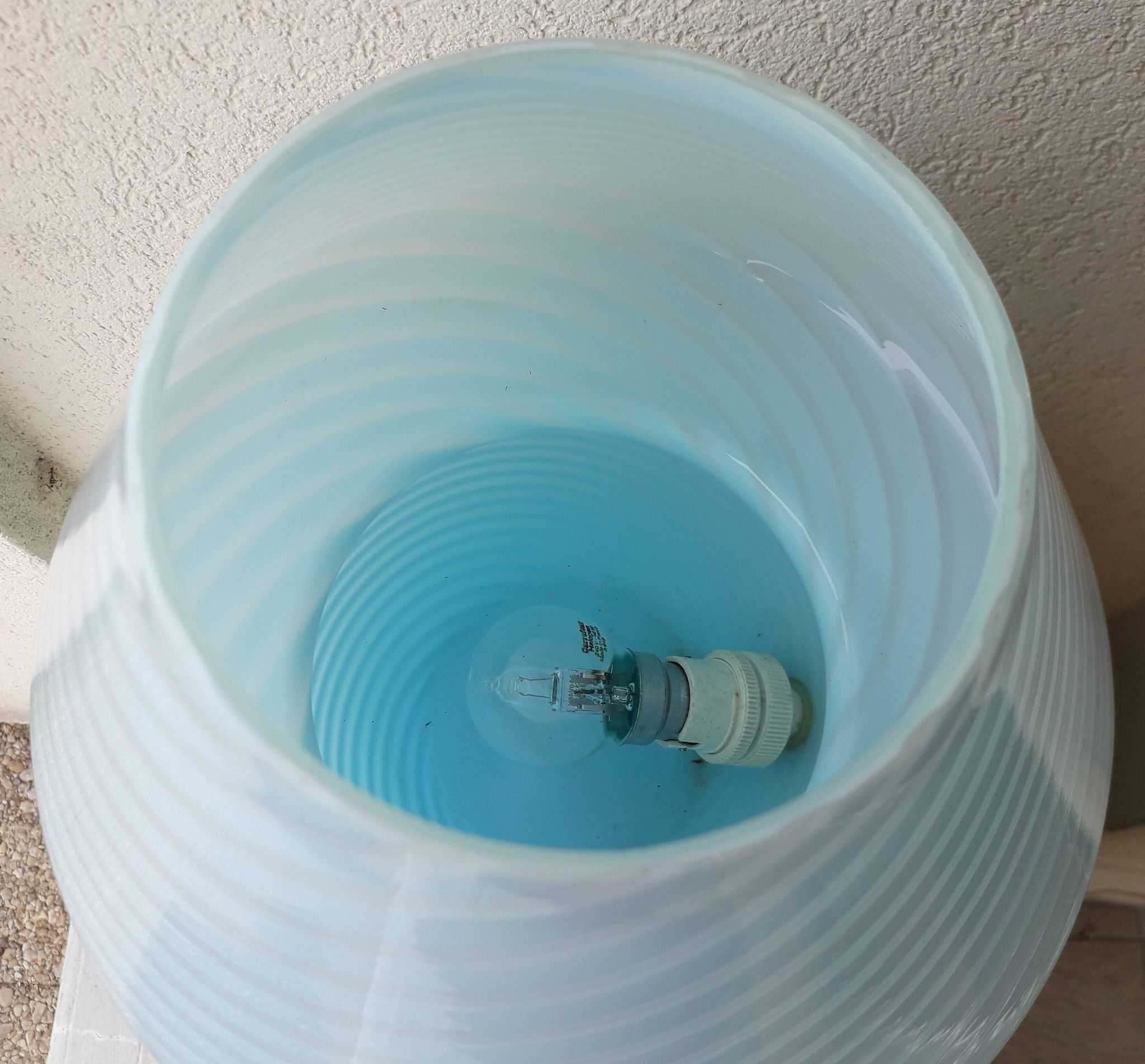 Lampe champignon en verre Murano