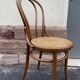 Vintage curved wooden bistro chair