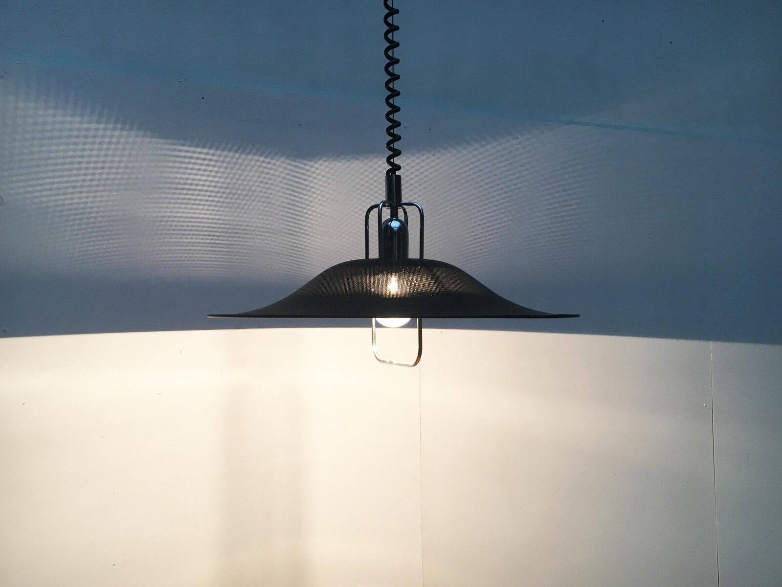 Vintage German Postmodern Metal Pendant Lamp from Cosack