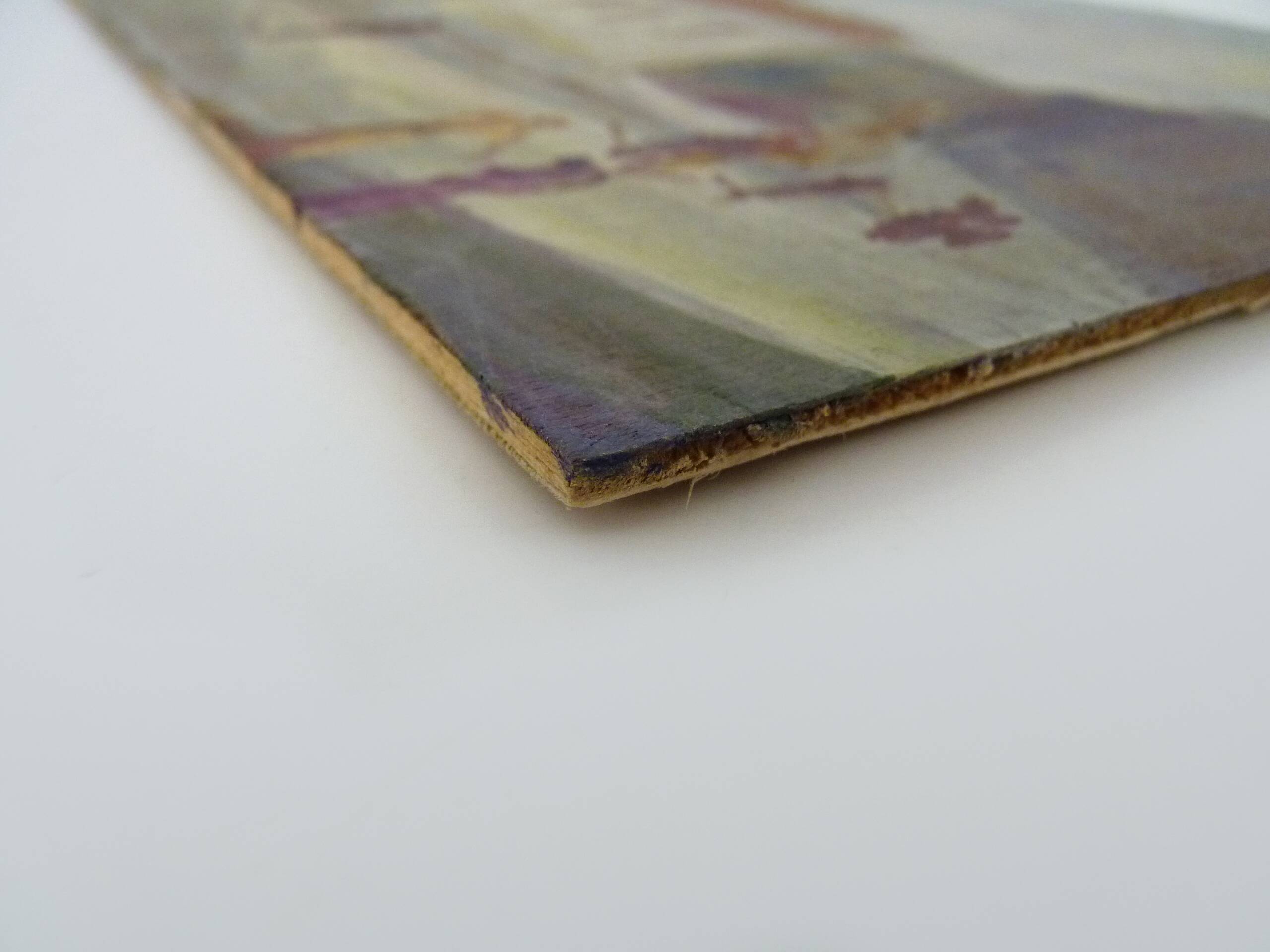 Oil on wood by Riccardo Capone Church 50s 60s