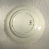 Lot de 6 anciennes assiettes plat Lunéville modèle China en faïence dimension : D-24cm- hauteur -2,5