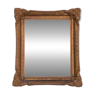 Small French mirror in a gold frame
