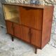 Scandinavian teak buffet with showcase and secretary - 1960