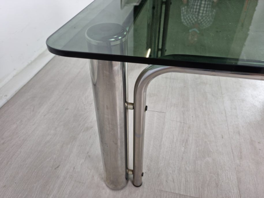 Vintage chrome coffee table