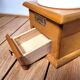 Vintage wood and ceramic coffee grinder