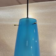 Blue tech lamp, Murano crystal, Vetreria Vistosi, 70's – Italy