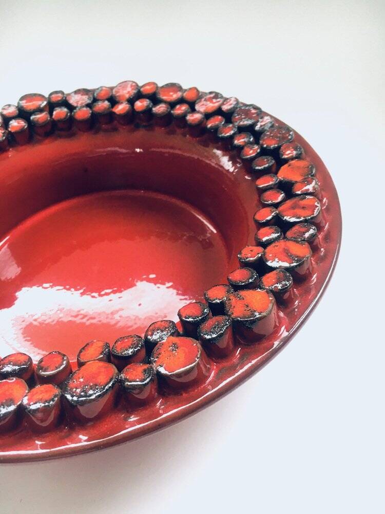 Mid-Century Art Pottery Dish by Hans Welling for Ceramano Ceralux, West Germany, 1960s
