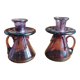 Pair of candlesticks Verrerie de Biot