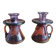 Pair of candlesticks Verrerie de Biot