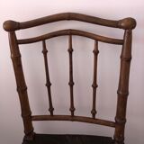 Vintage wooden and bamboo chairs