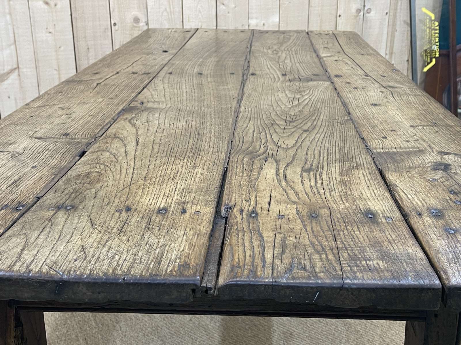 Nineteenth century chestnut farmhouse table