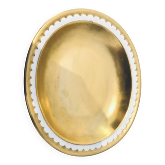 Small white glazed porcelain trinket dish – Portugal?