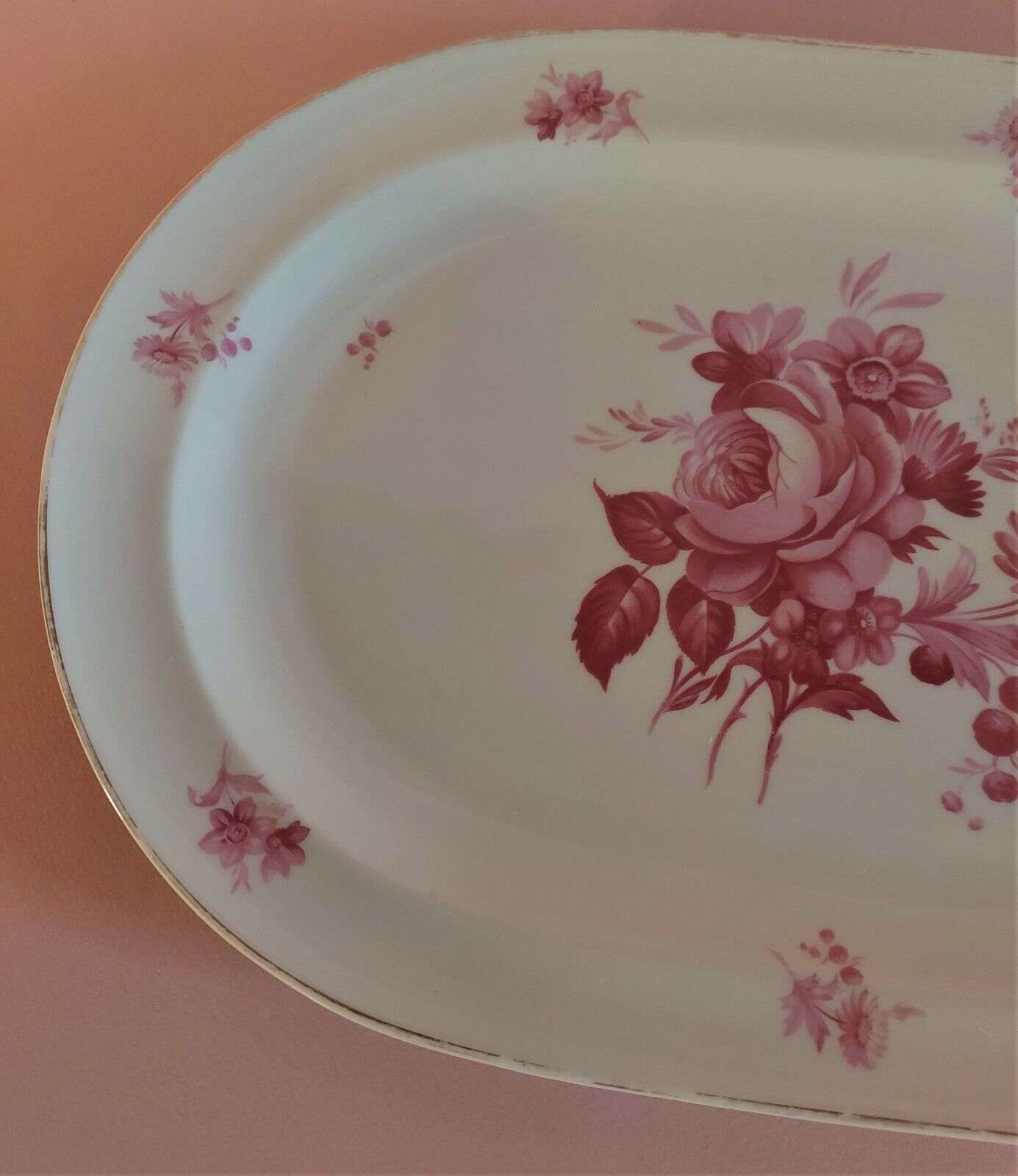 Limoges porcelain oval serving dish
