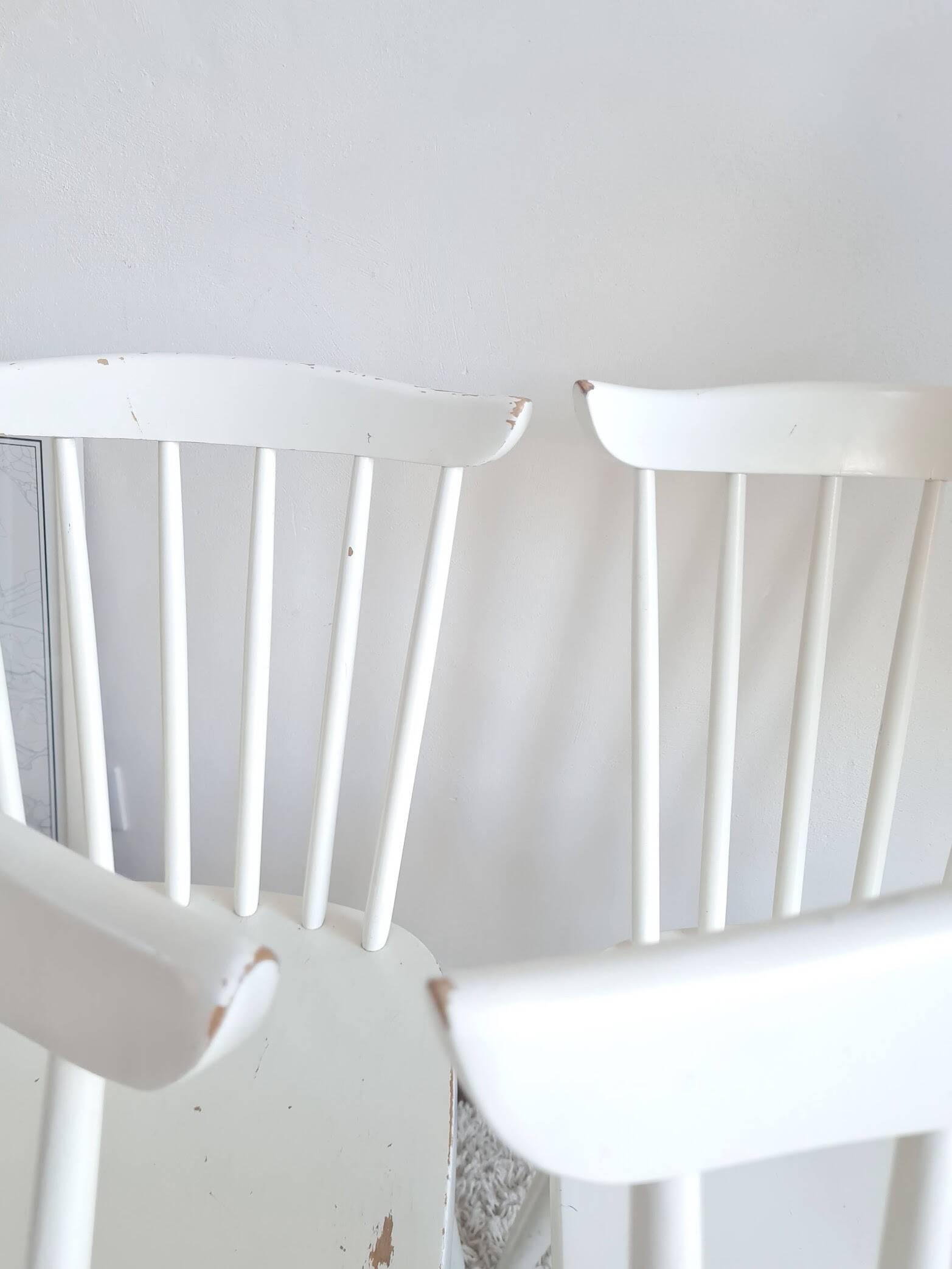 Set of six vintage Scandinavian chairs