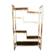20th century brass etagere