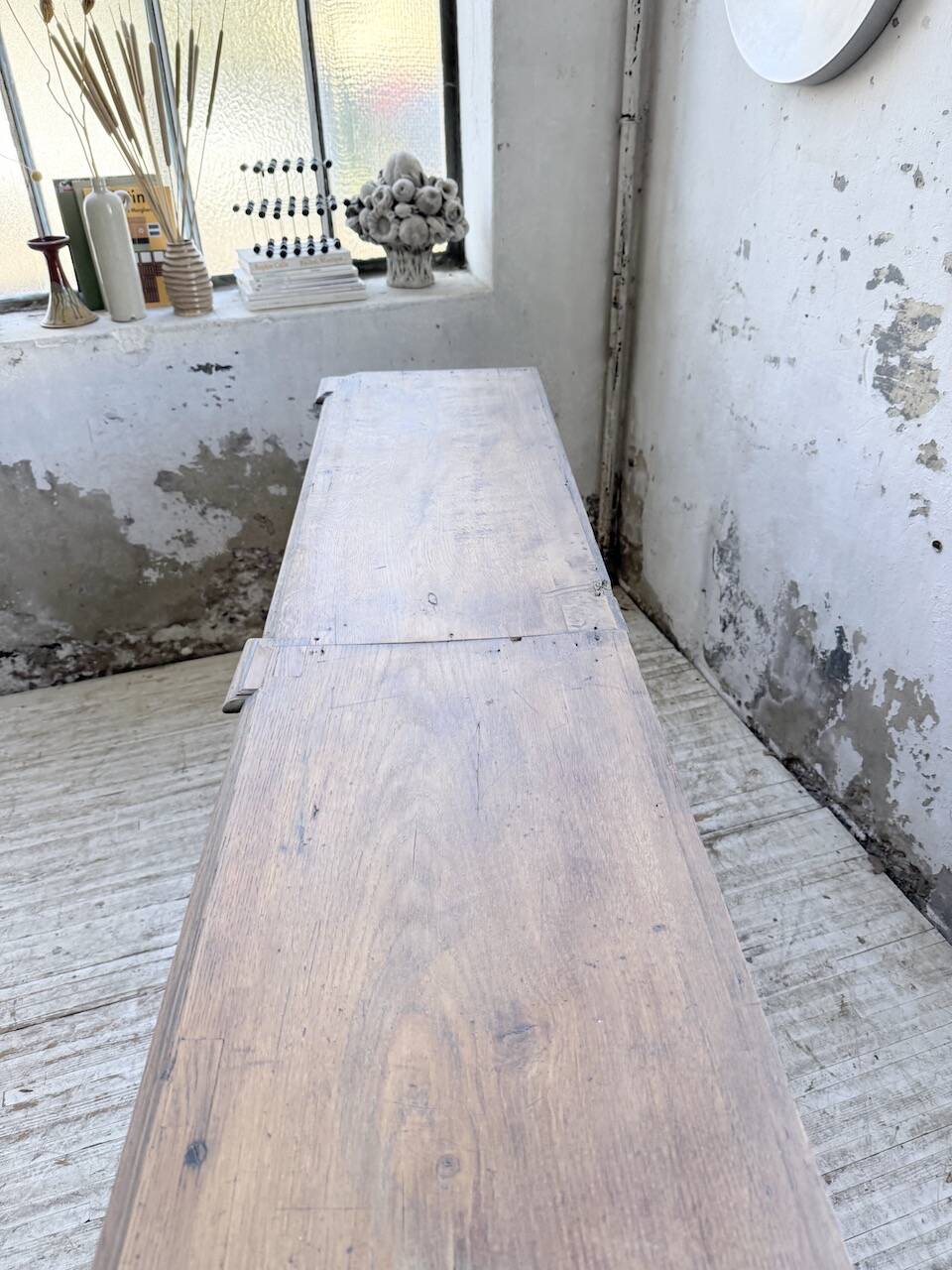 Enfilade display cabinet, solid oak, 1920.
