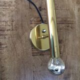 Scandinavian brass wall sconce