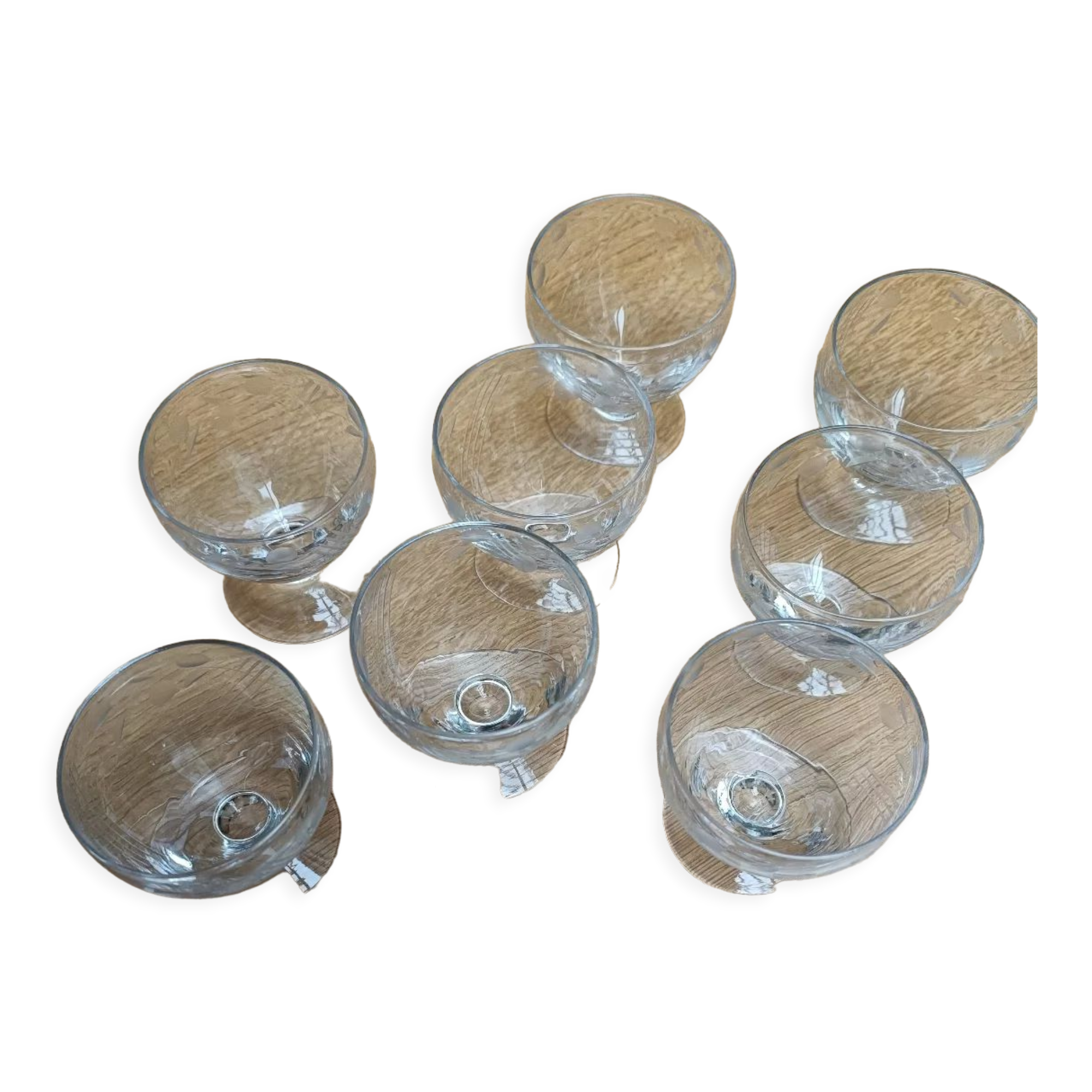 Cut glass shot glasses