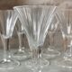 Durand Monceaux crystal liqueur glasses