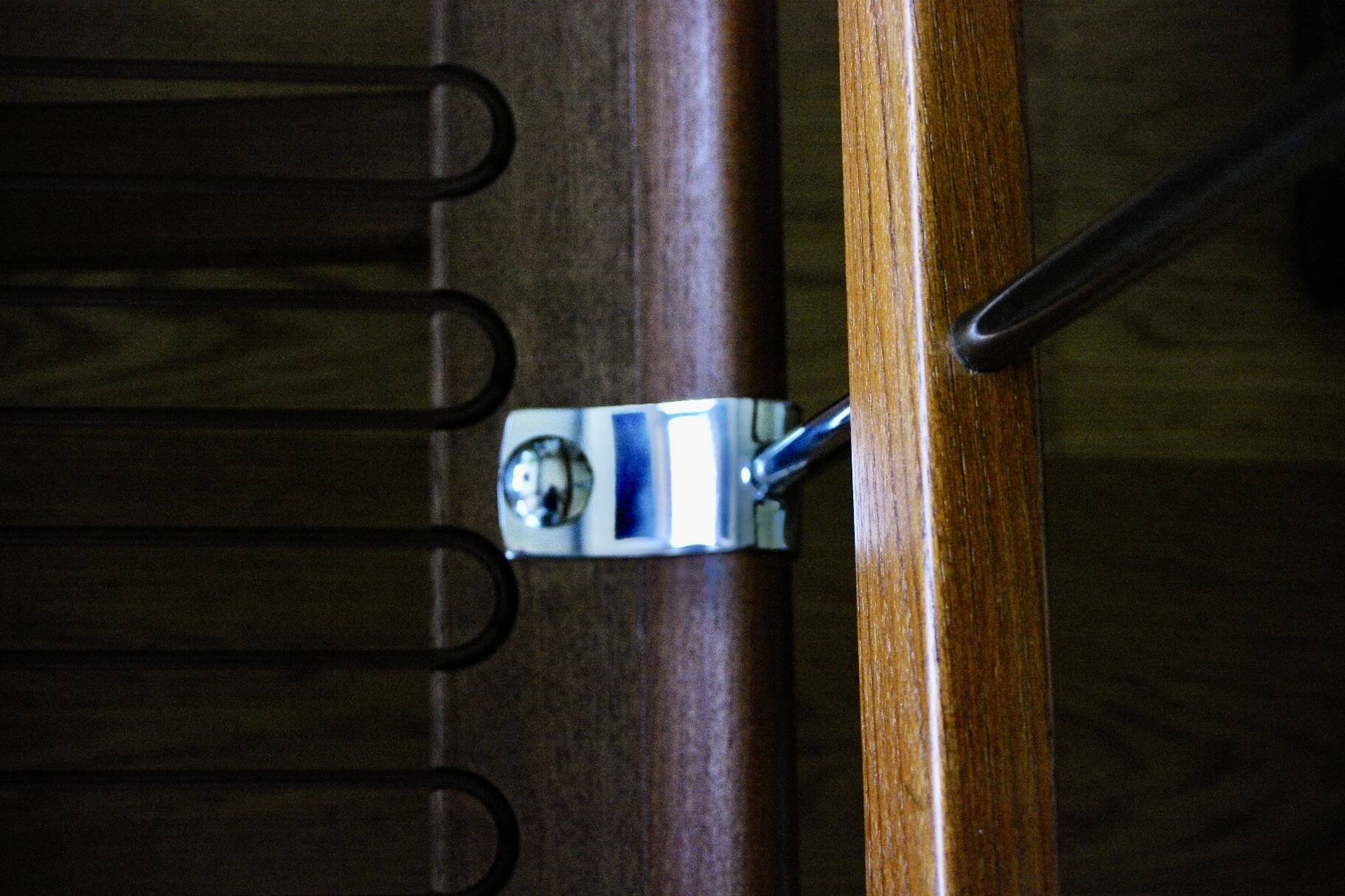 Vintage minerva daybed in solid teak and alcantara by peter hvidt for john stuart 1950s