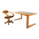 Mid-Century Desk and Matching Chair by Massimo Scolari for Giorgetti, Italy
