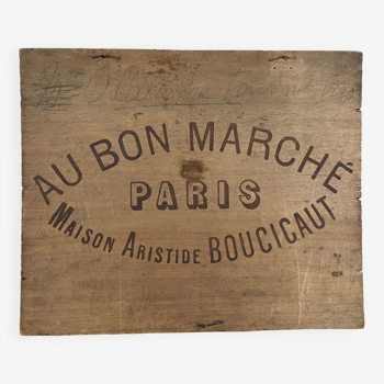 Advertising board at Au Bon Marché Paris